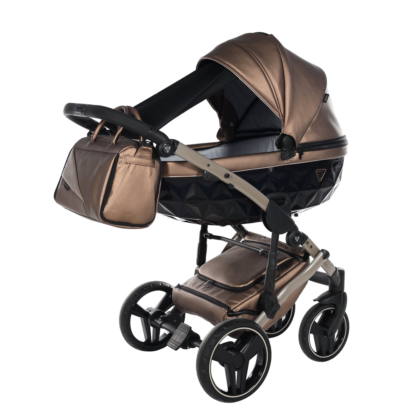 BUNDLE 3: Junama Diamond Fluo Line Kombi-Kinderwagen - - 03“ 3-in-1 SET