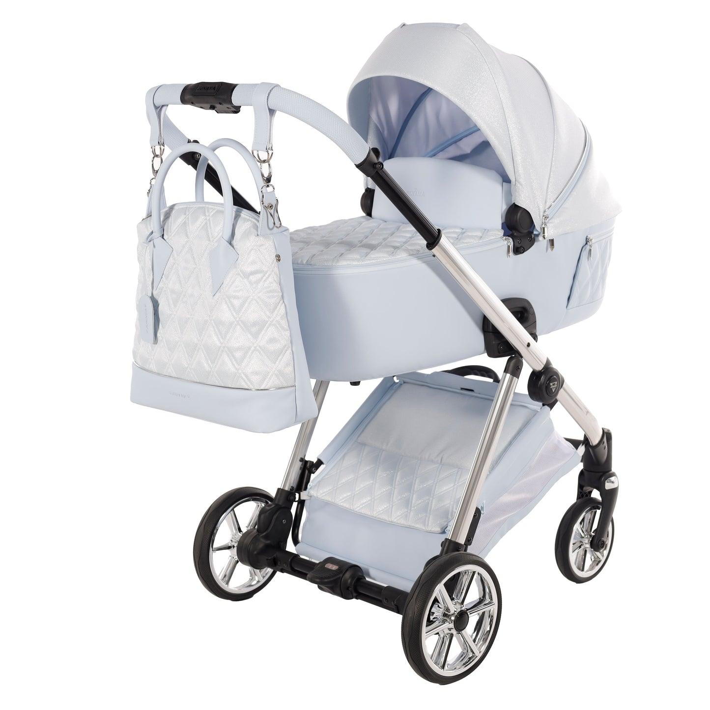 Junama Diamond Ellegante Lamé Kombi-Kinderwagen
- BABYBLUE