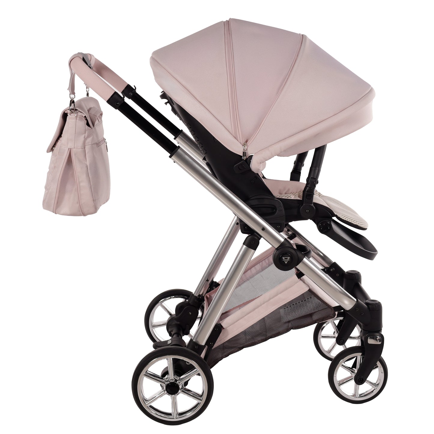 Junama Diamond Ellegante Kombi-Kinderwagen 
 - PINK