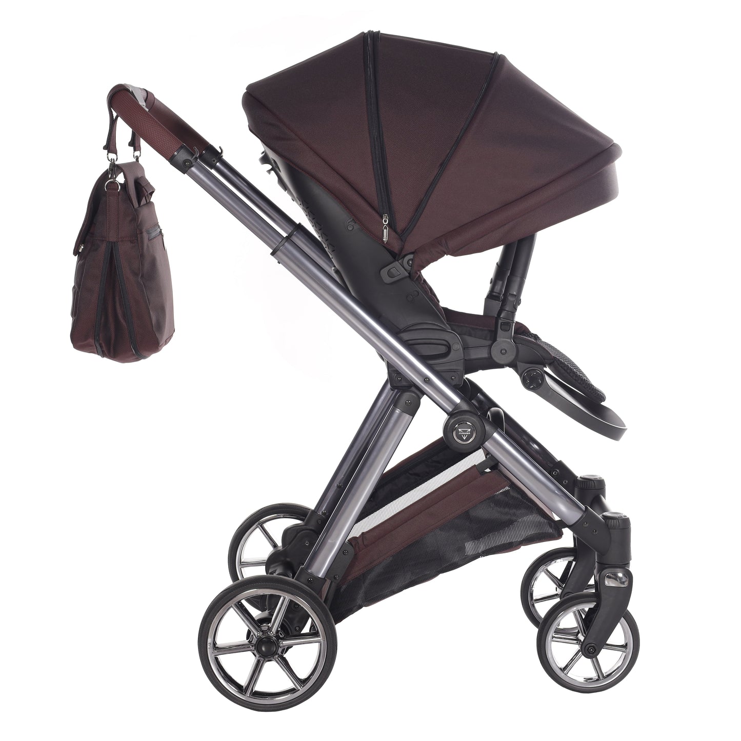 Junama Diamond Ellegante Kombi-Kinderwagen 
 - RED