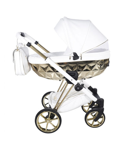 Junama Diamond CUBBY Kombi-Kinderwagen - White Gold