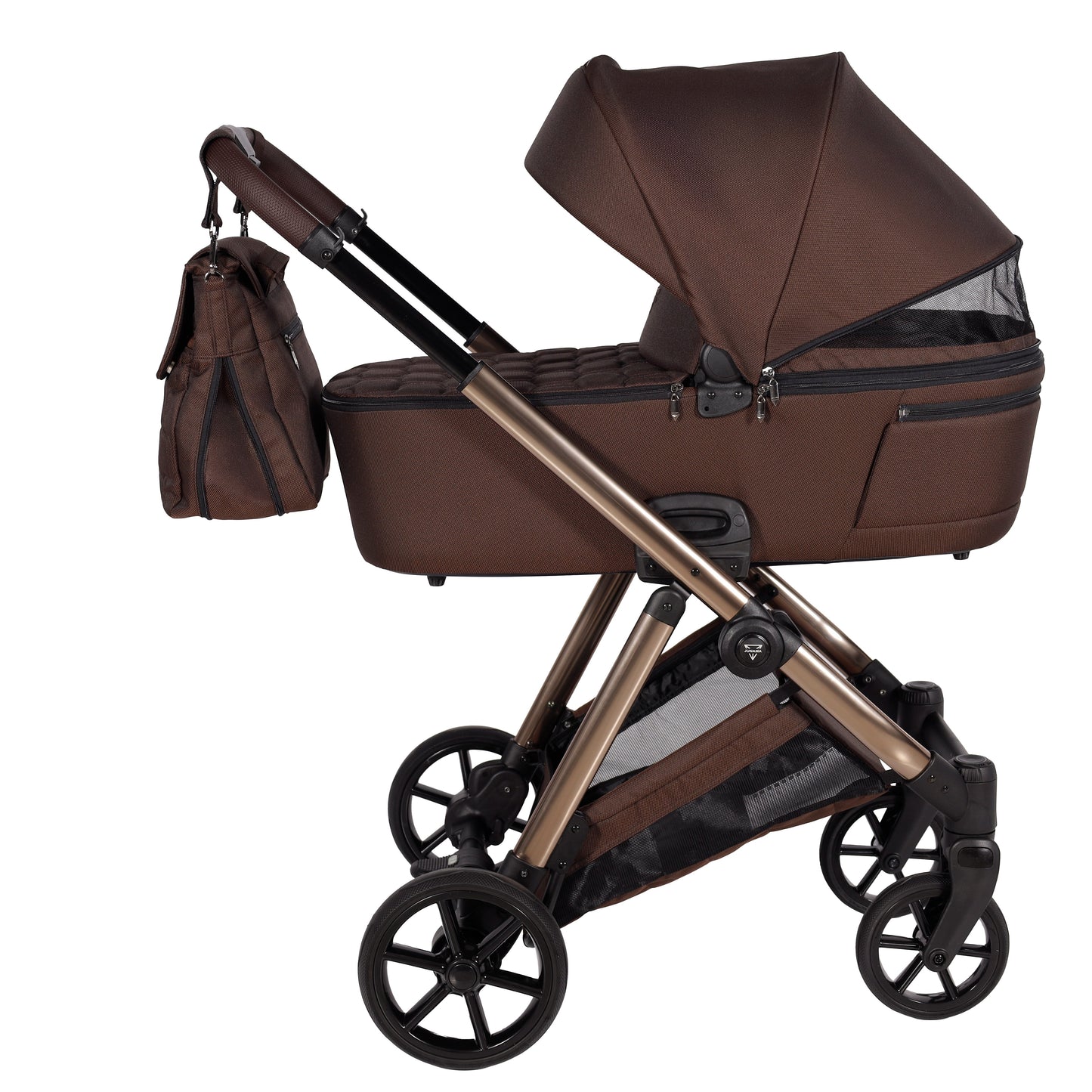 Junama Diamond Ellegante Kombi-Kinderwagen 
 - BROWN