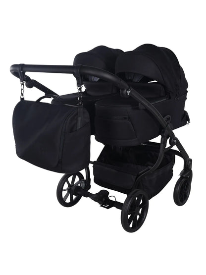 Zwillings-/Geschwisterwagen JUNAMA DUO V4 - Black