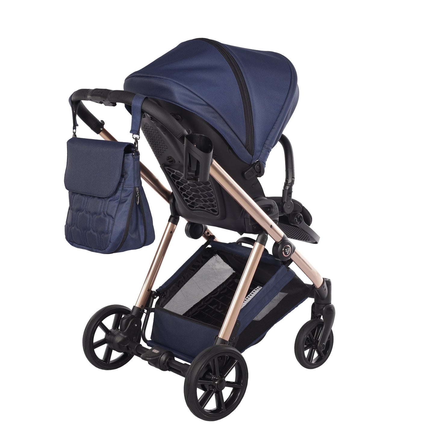 Junama Diamond Ellegante Kombi-Kinderwagen 
 - BLUE