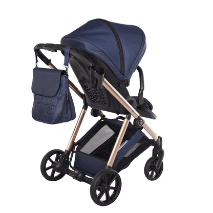 Junama Diamond Ellegante Kombi-Kinderwagen 
 - BLUE