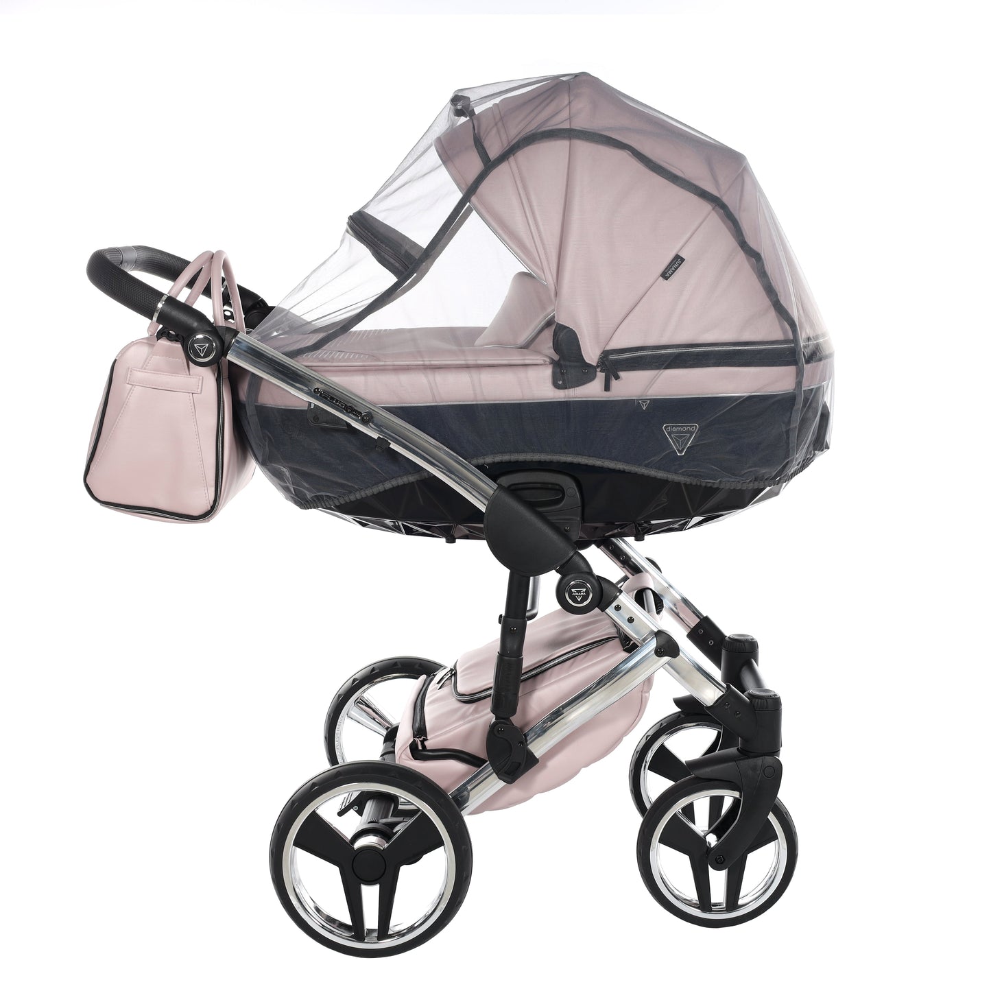 BUNDLE 6: Junama Diamond Fluo Line Kombi-Kinderwagen - - 06“ 3-in-1 SET