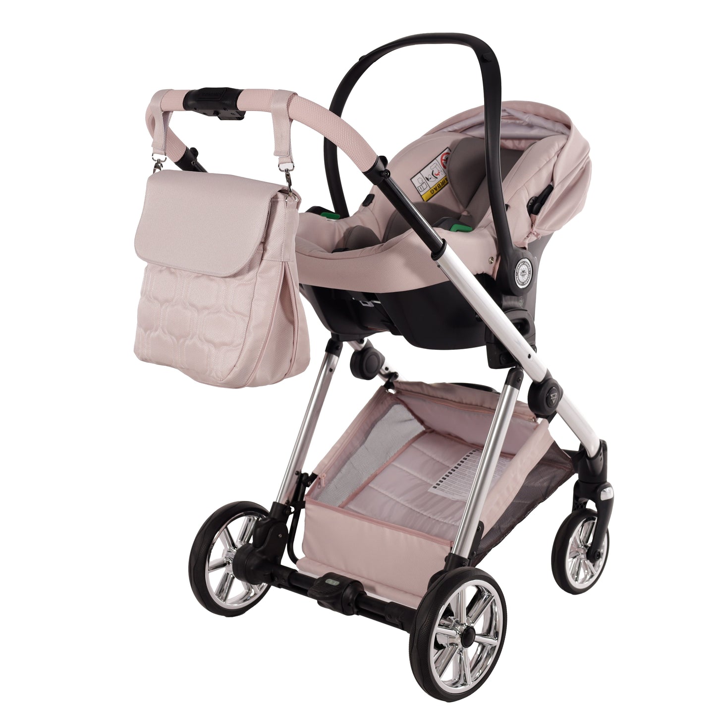 Junama Diamond Ellegante Kombi-Kinderwagen 
 - PINK