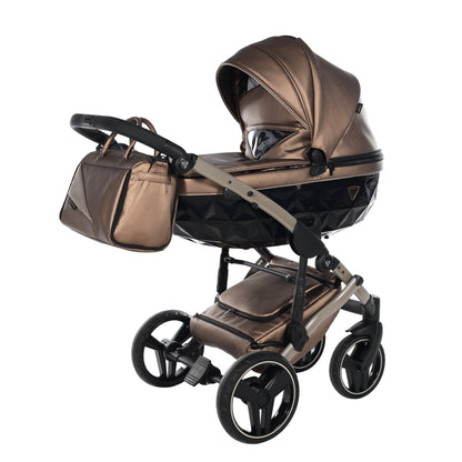 BUNDLE 3: Junama Diamond Fluo Line Kombi-Kinderwagen - - 03“ 3-in-1 SET