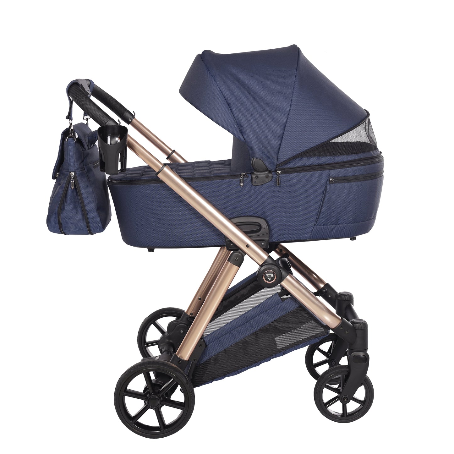Junama Diamond Ellegante Kombi-Kinderwagen 
 - BLUE