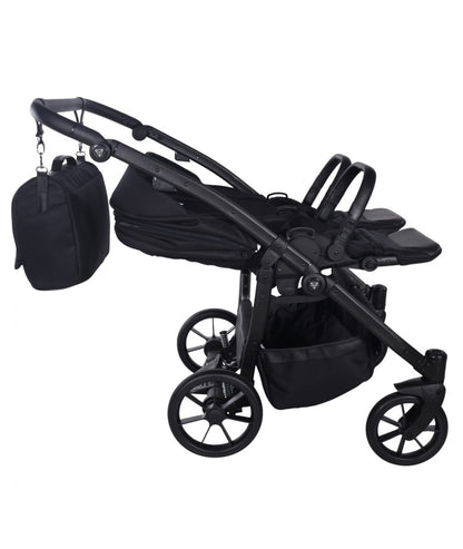 Zwillings-/Geschwisterwagen JUNAMA DUO V4 - Black