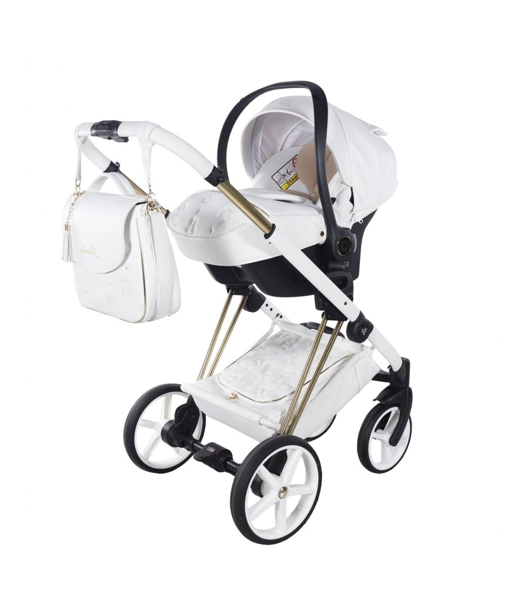 Junama Diamond CUBBY Kombi-Kinderwagen - White Gold