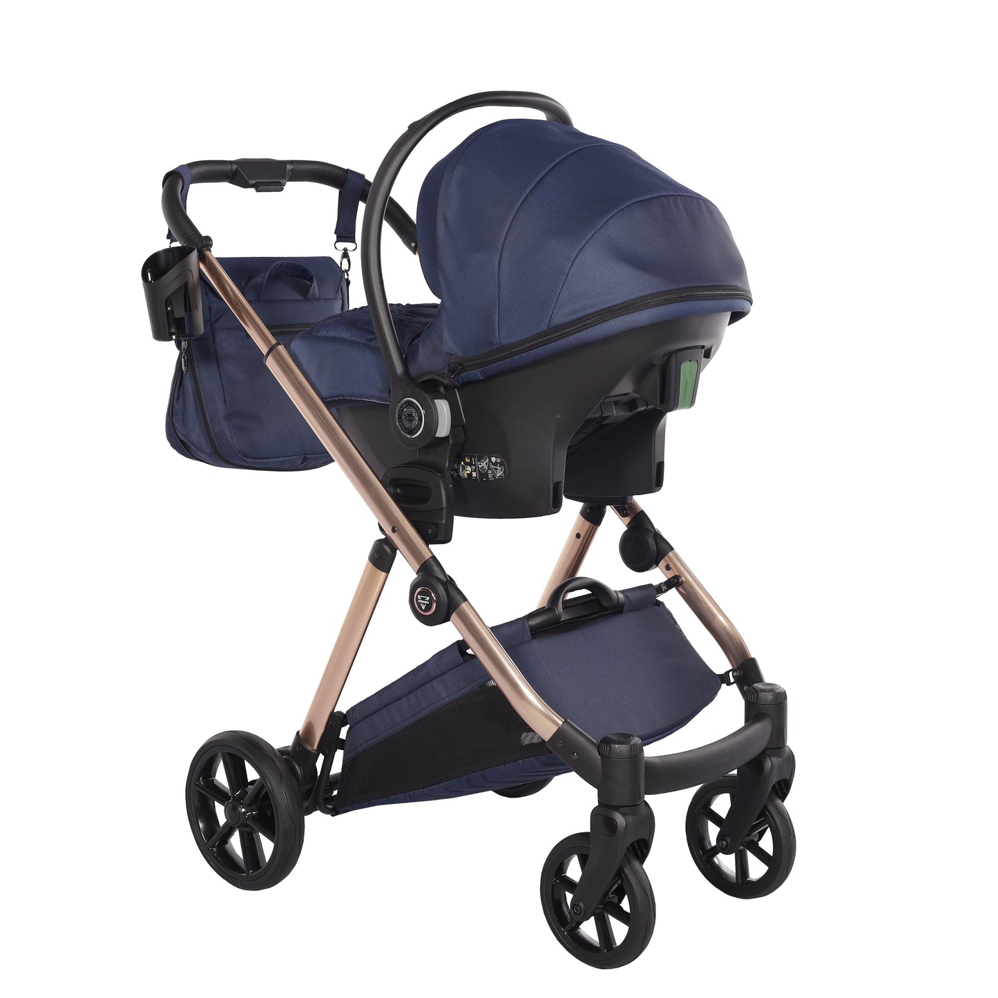Junama Diamond Ellegante Kombi-Kinderwagen 
 - BLUE