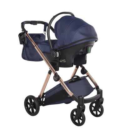 Junama Diamond Ellegante Kombi-Kinderwagen 
 - BLUE