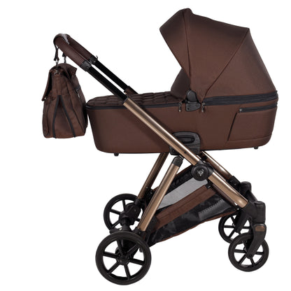Junama Diamond Ellegante Kombi-Kinderwagen 
 - BROWN