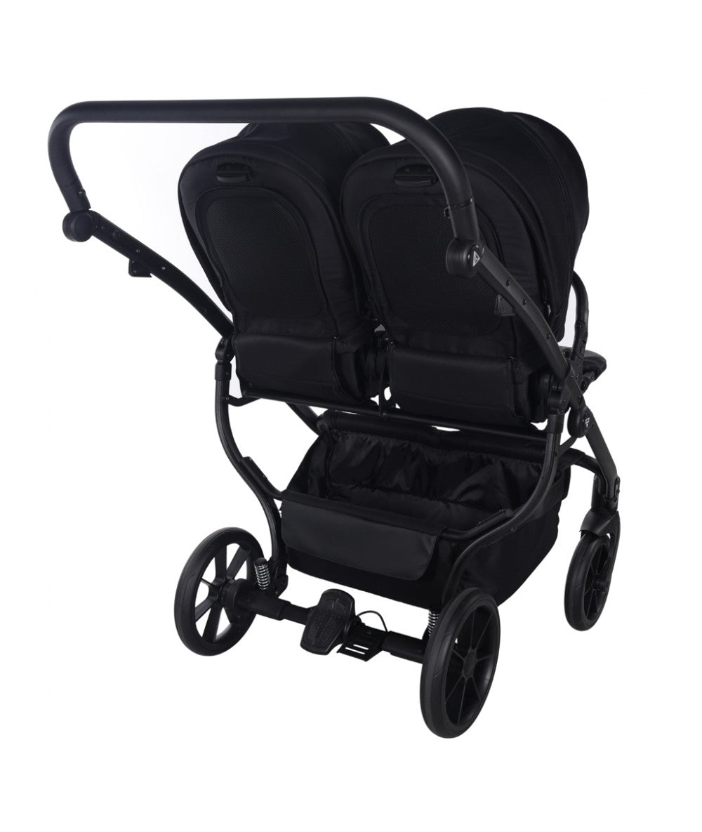 Zwillings-/Geschwisterwagen JUNAMA DUO V4 - Black
