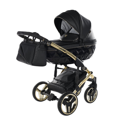BUNDLE 4: Junama Diamond Fluo Line Kombi-Kinderwagen - - 04“ 3-in-1 SET