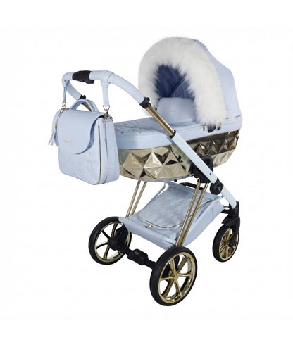 Junama Diamond CUBBY Kombi-Kinderwagen - Blue Gold