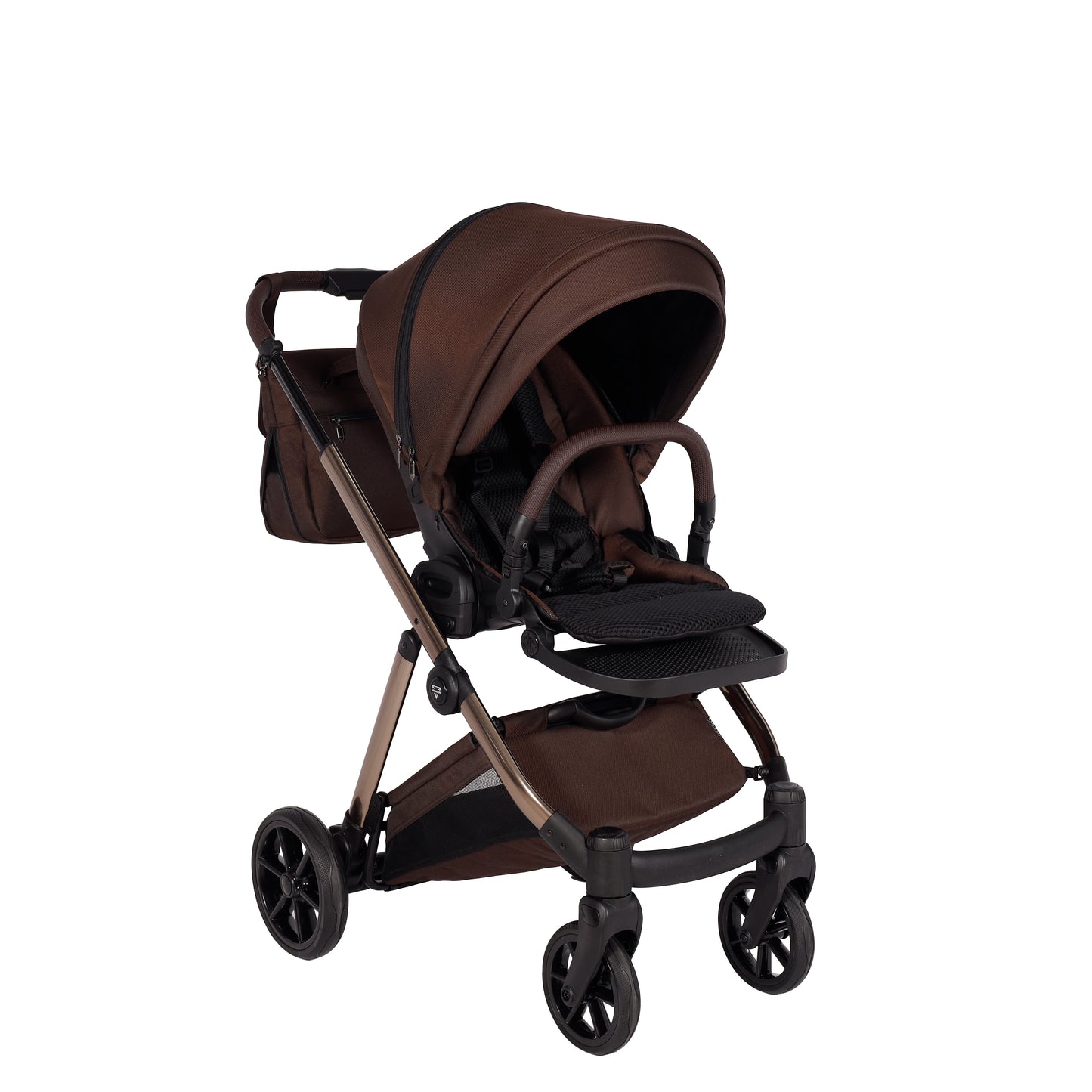 Junama Diamond Ellegante Kombi-Kinderwagen 
 - BROWN