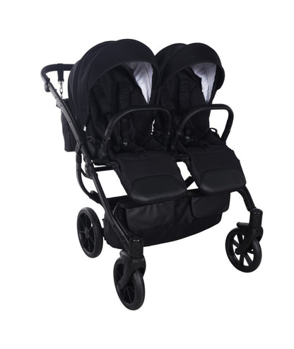 Zwillings-/Geschwisterwagen JUNAMA DUO V4 - Black