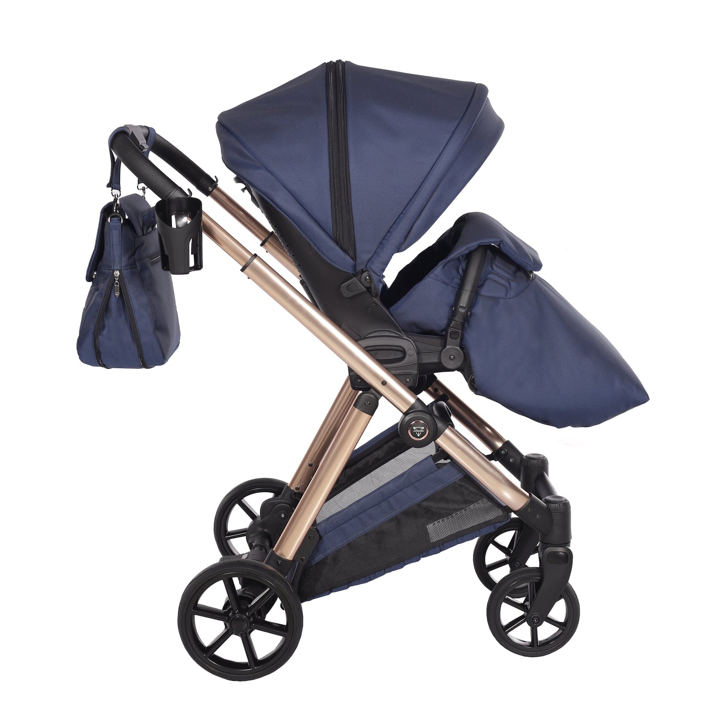 Junama Diamond Ellegante Kombi-Kinderwagen 
 - BLUE