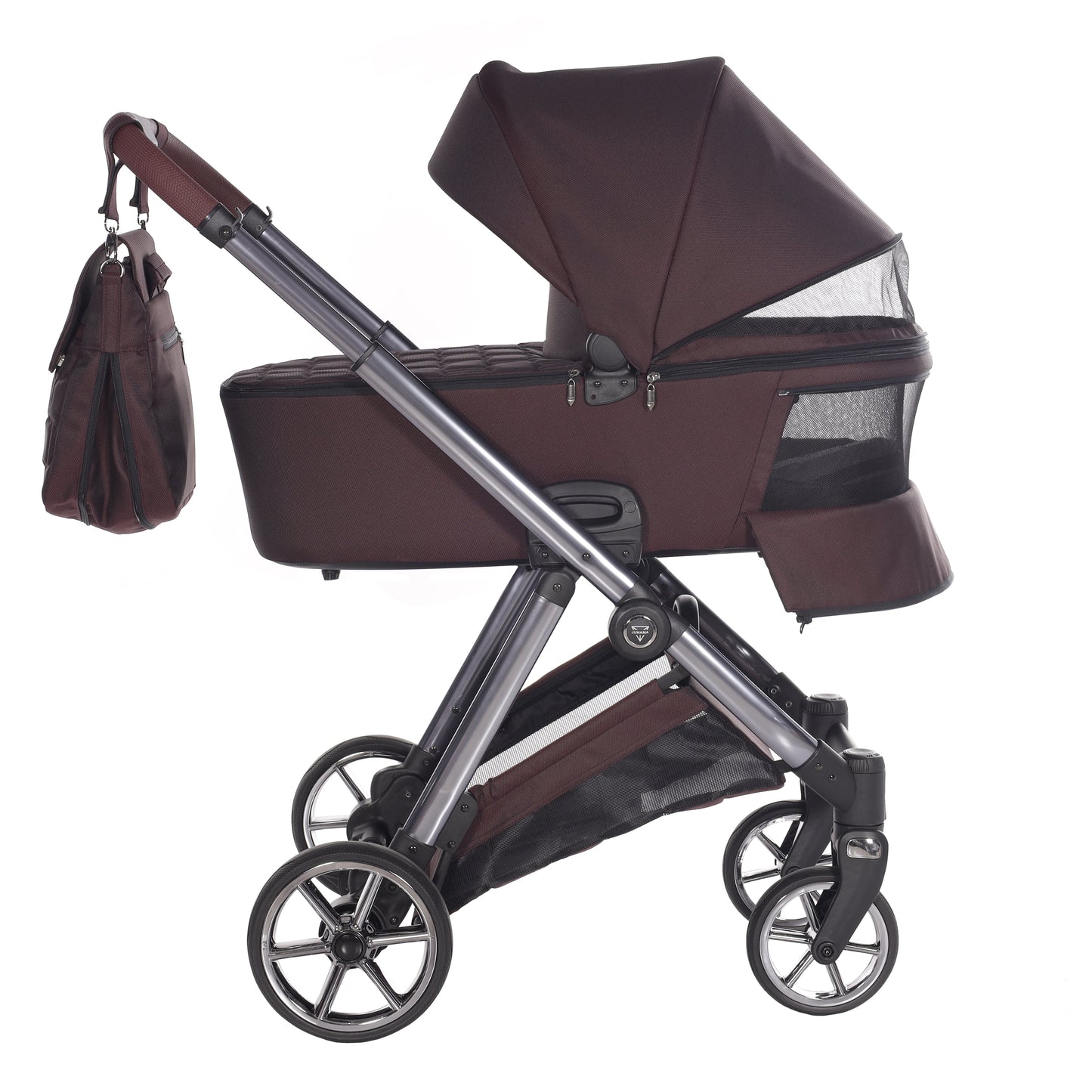 Junama Diamond Ellegante Kombi-Kinderwagen 
 - RED