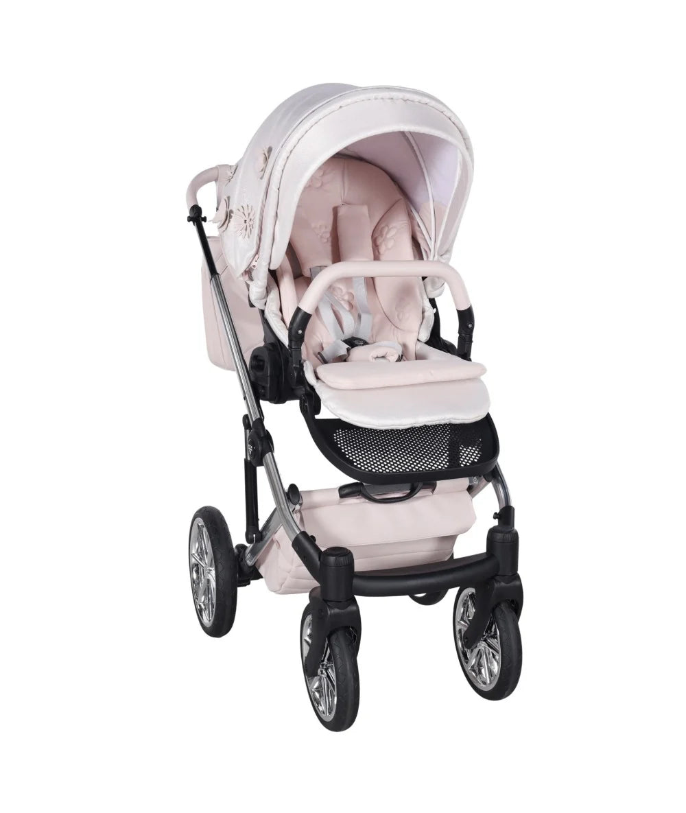 Junama Diamond Le Fleur Kombi-Kinderwagen - Pink
