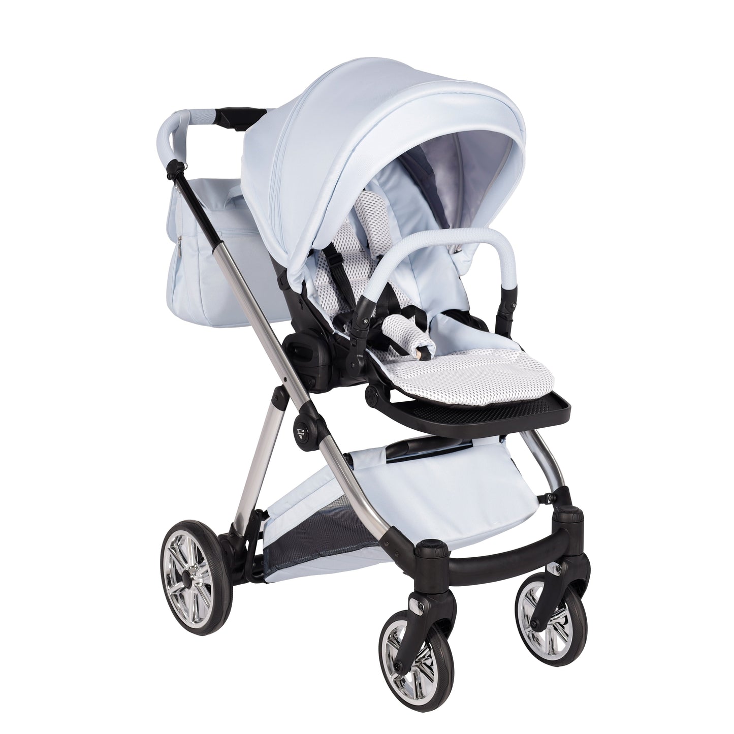 Junama Diamond Ellegante Kombi-Kinderwagen 
 - BABYBLUE