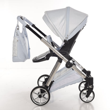 Junama Diamond Ellegante Lamé Kombi-Kinderwagen
- BABYBLUE