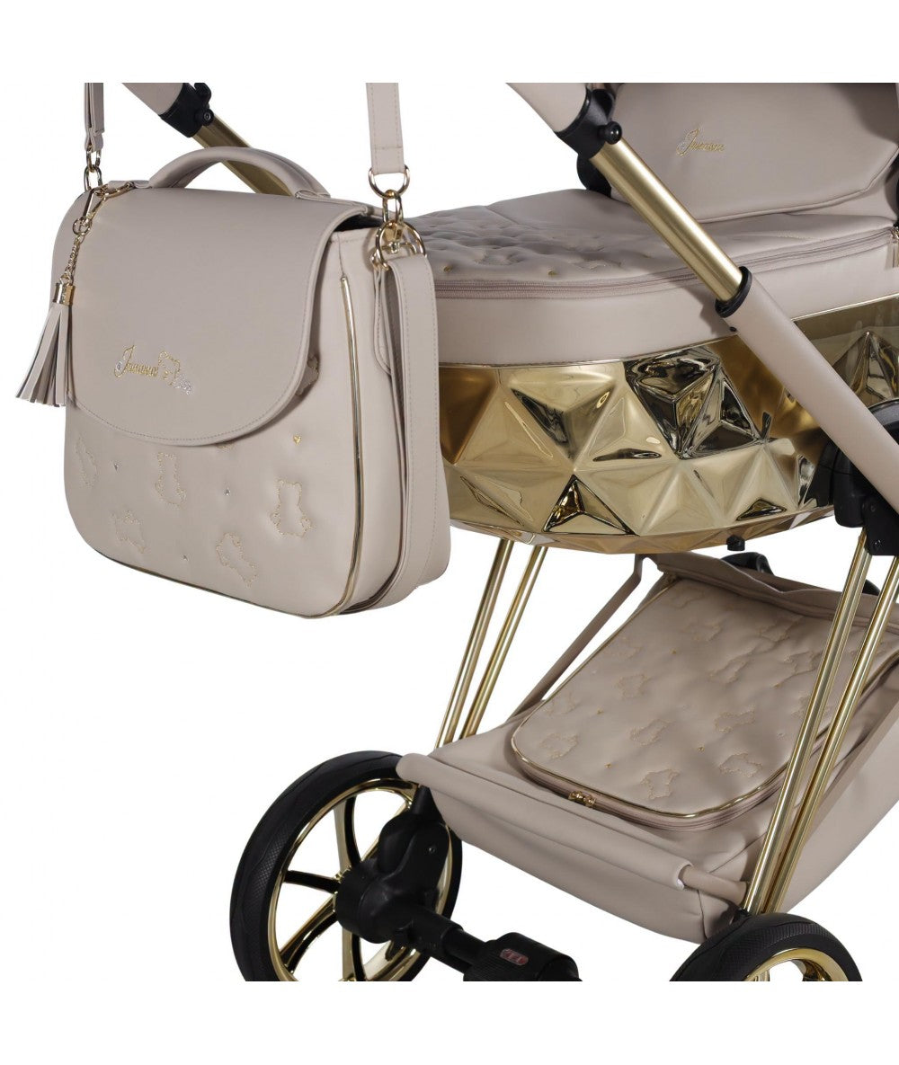 Junama Diamond CUBBY Kombi-Kinderwagen - Beige Gold