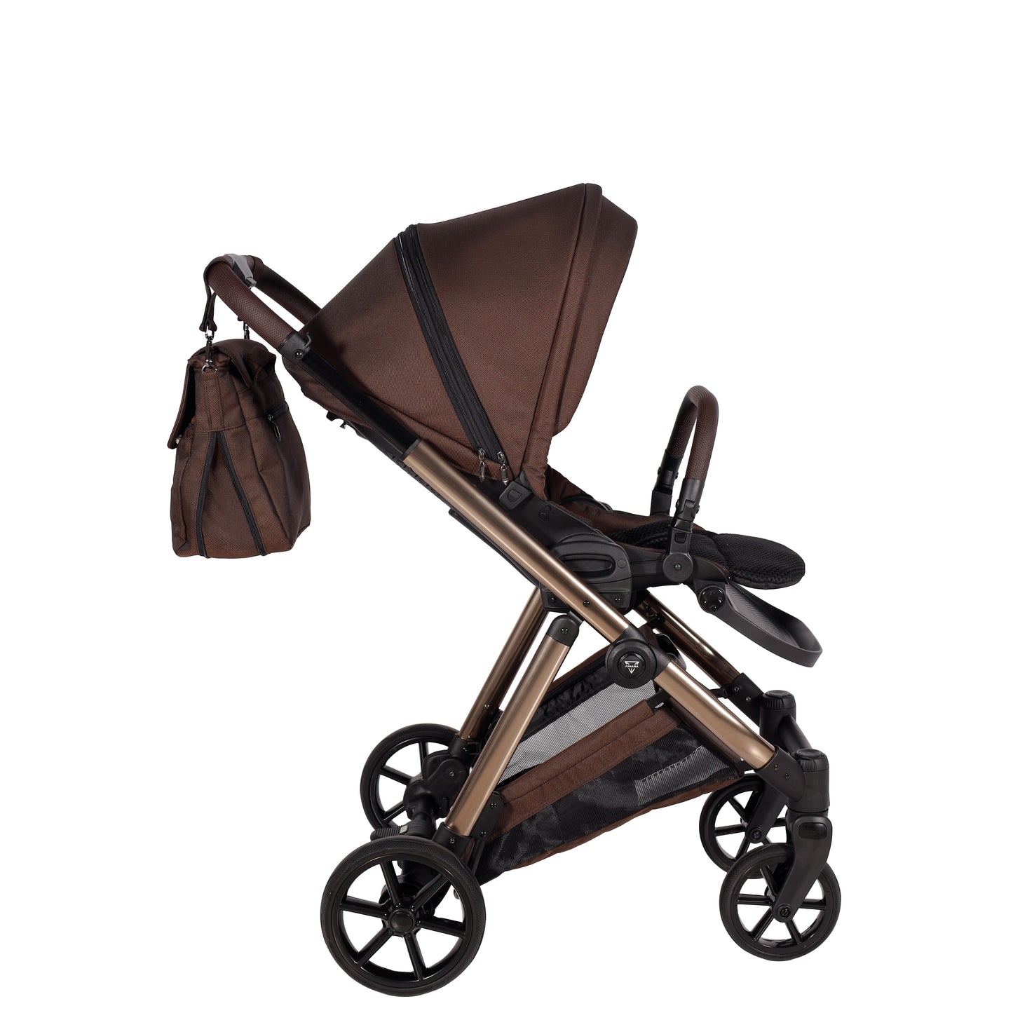 Junama Diamond Ellegante Kombi-Kinderwagen 
 - BROWN