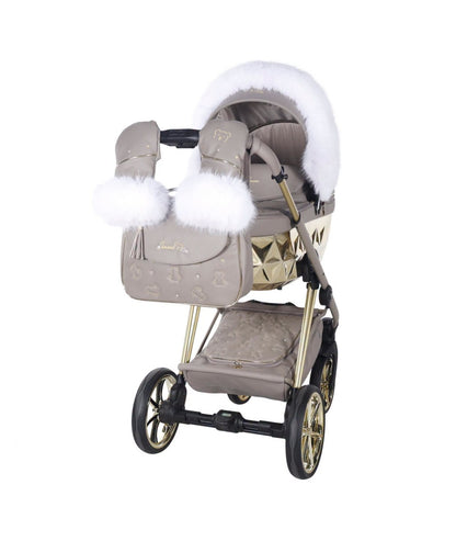Junama Diamond CUBBY Kombi-Kinderwagen - Cappuccino Gold