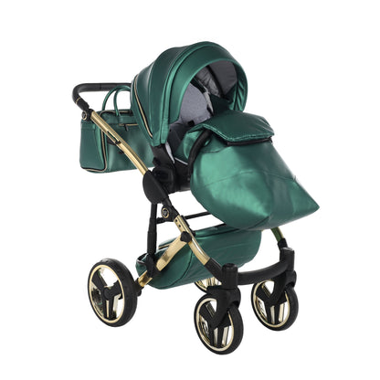 BUNDLE 2: Junama Diamond Fluo Line Kombi-Kinderwagen - - 02“ 3-in-1 SET