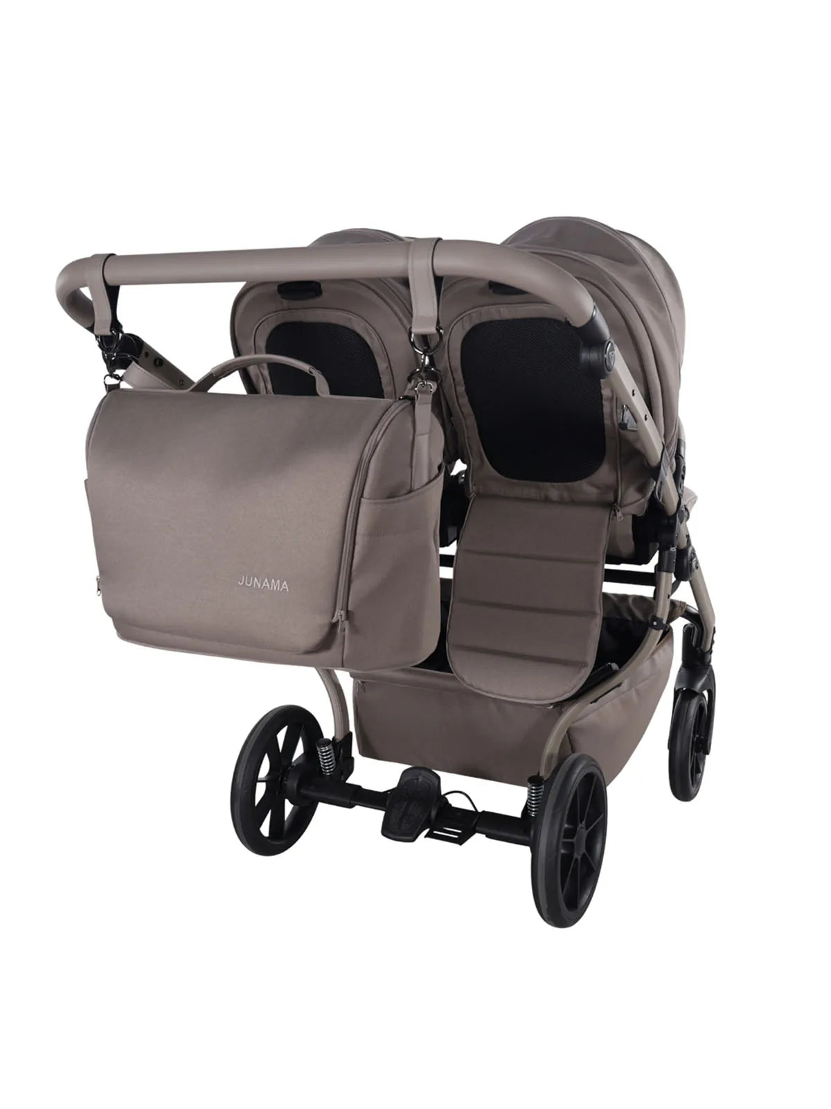 Zwillings-/Geschwisterwagen JUNAMA DUO V4 - Cappuccino