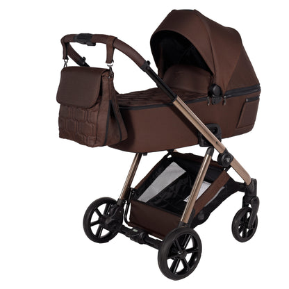 Junama Diamond Ellegante Kombi-Kinderwagen 
 - BROWN