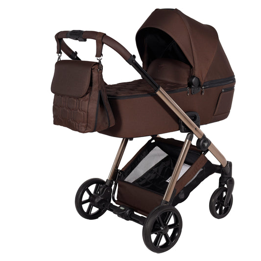 Junama Diamond Ellegante Kombi-Kinderwagen 
 - BROWN