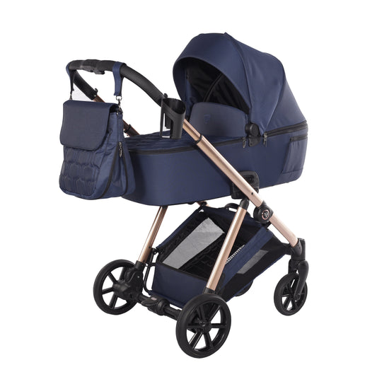 Junama Diamond Ellegante Kombi-Kinderwagen 
 - BLUE