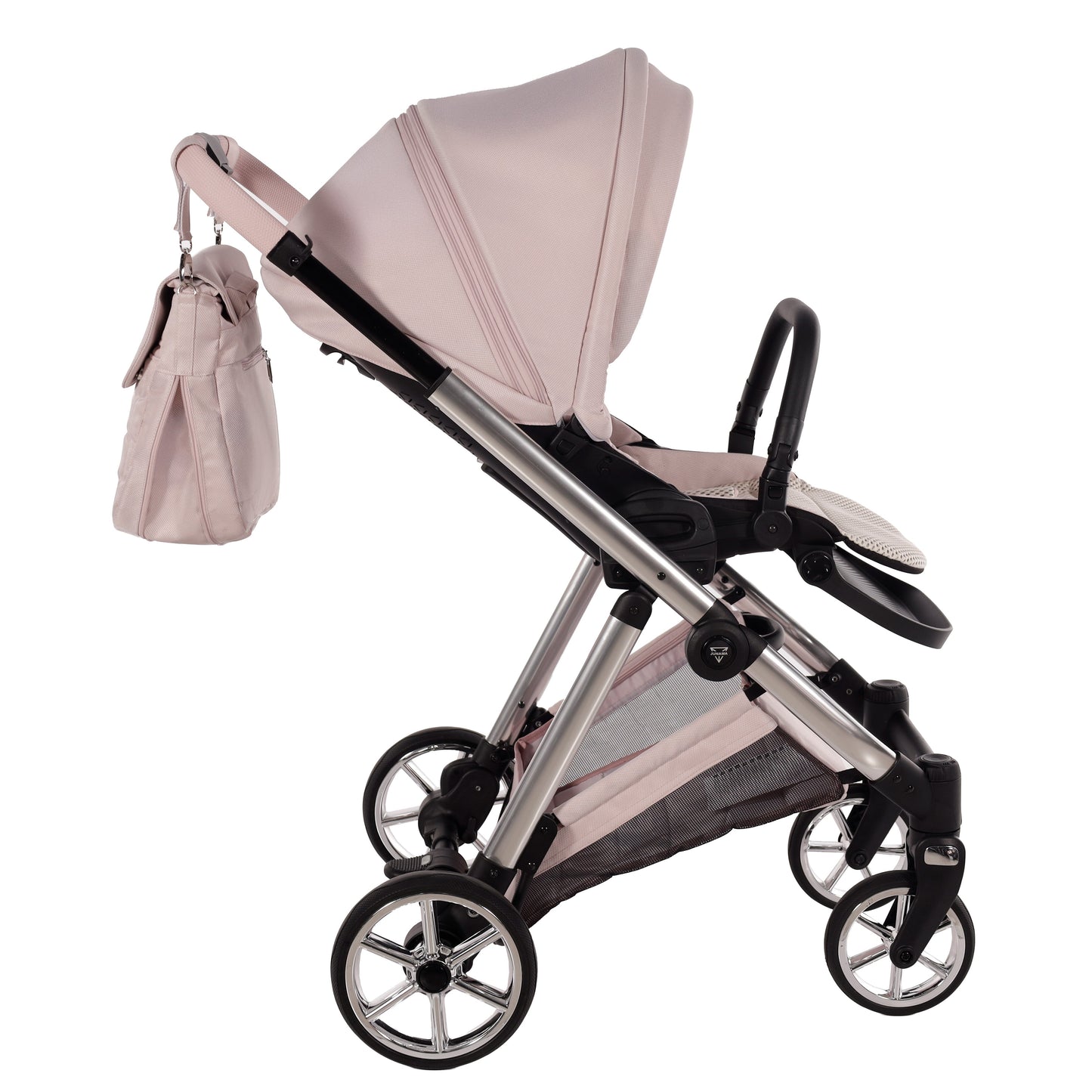 Junama Diamond Ellegante Kombi-Kinderwagen 
 - PINK