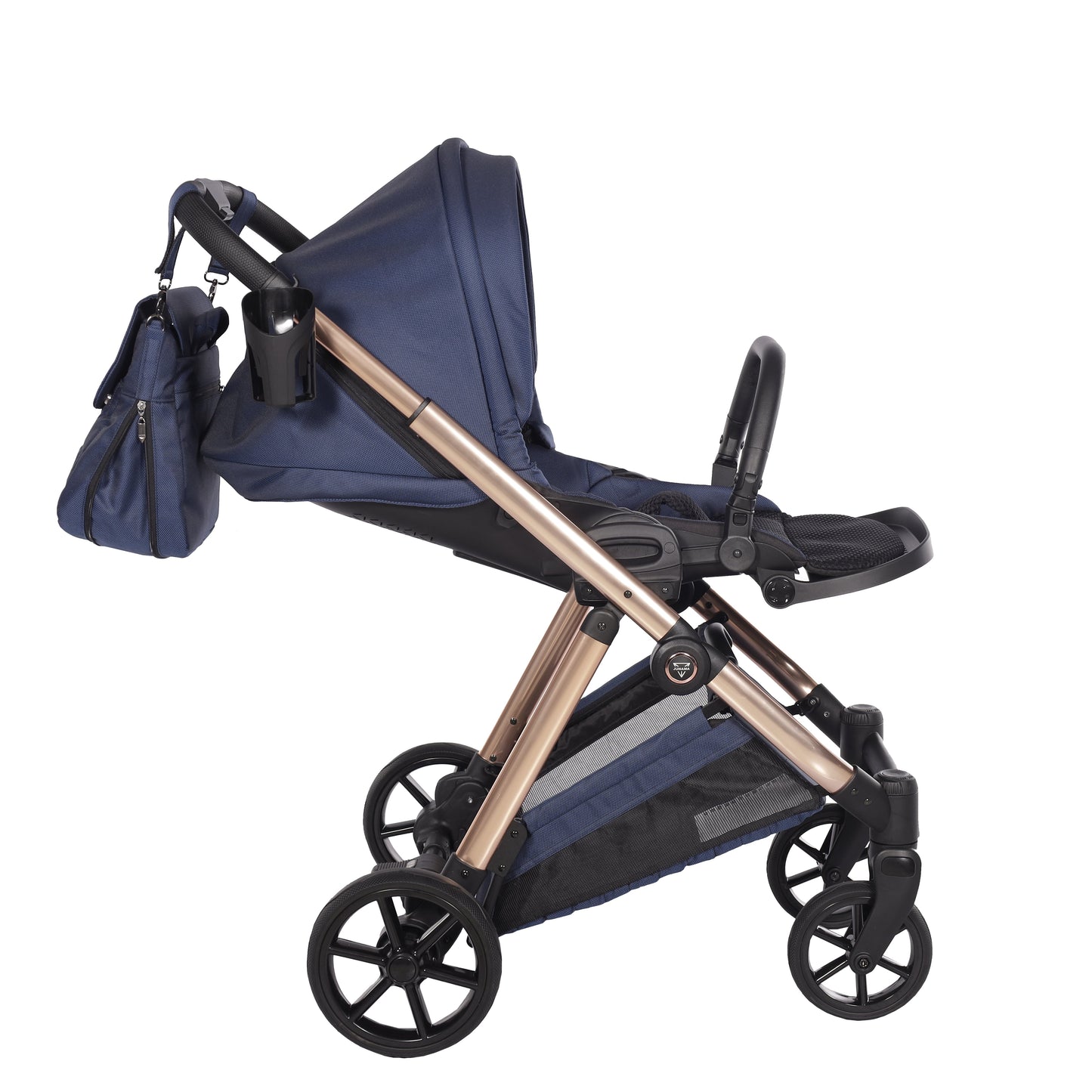 Junama Diamond Ellegante Kombi-Kinderwagen 
 - BLUE
