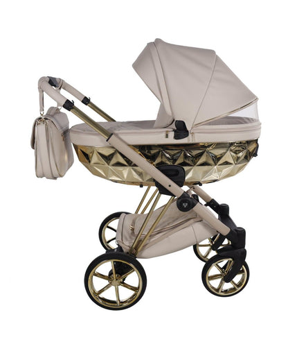 Junama Diamond CUBBY Kombi-Kinderwagen - Beige Gold
