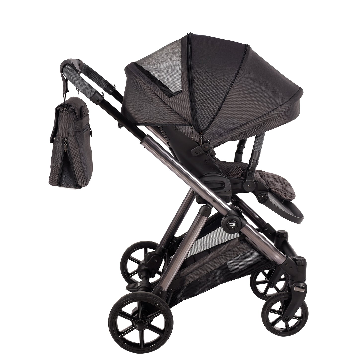 Junama Diamond Ellegante Kombi-Kinderwagen 
 - GRAPHITE