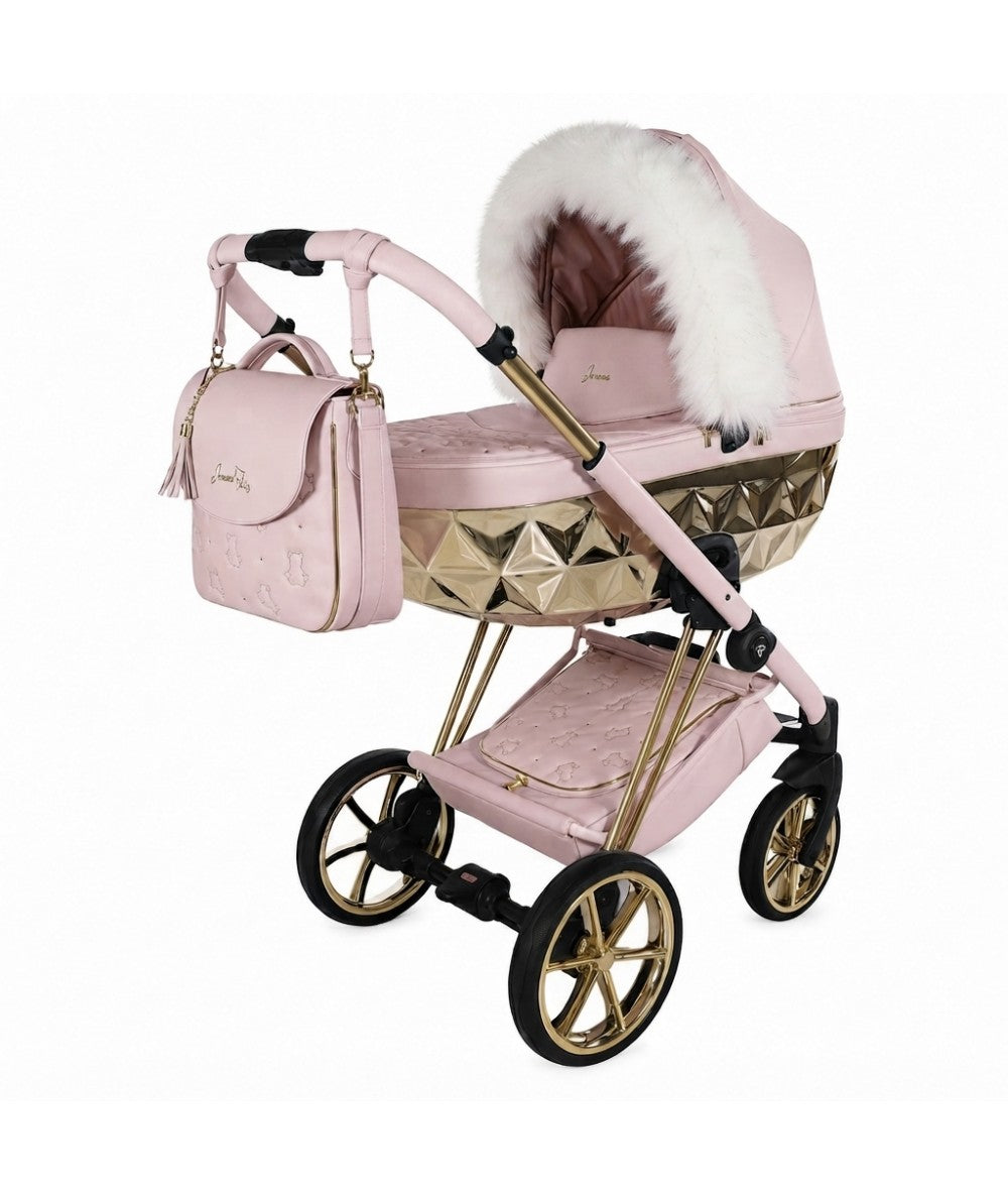 Junama Diamond CUBBY Kombi-Kinderwagen - Pink Gold