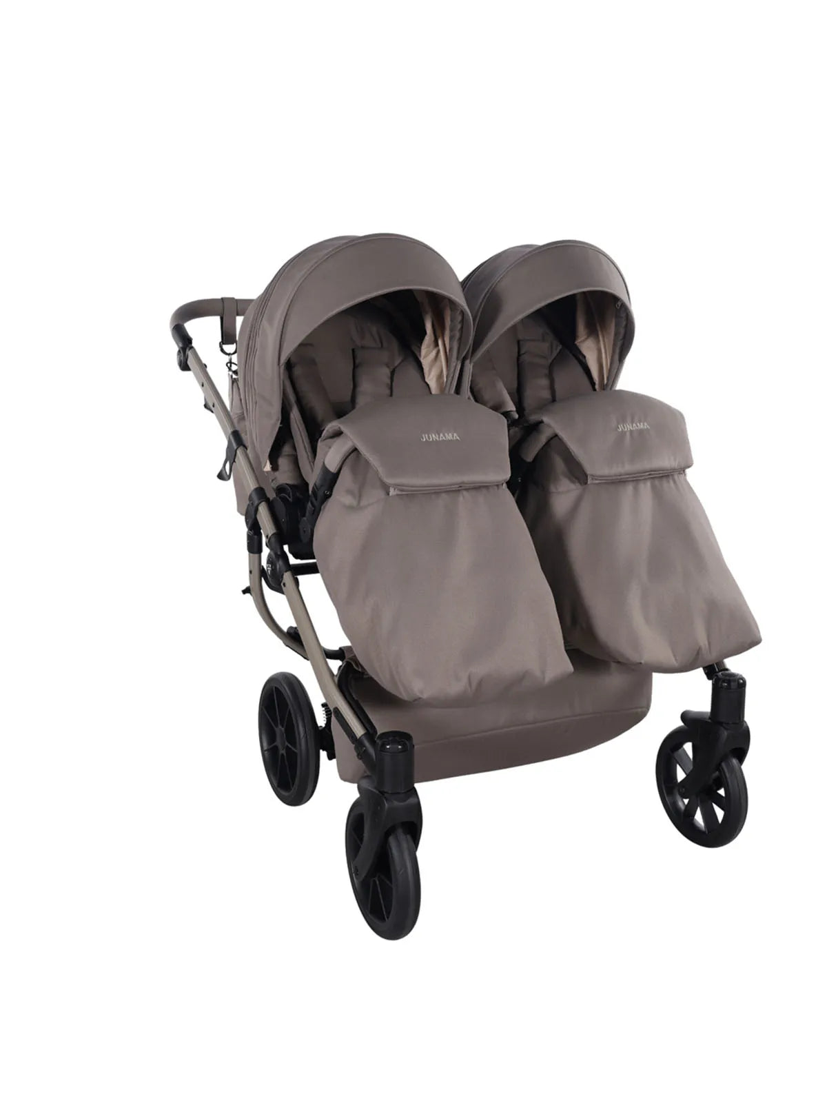 Zwillings-/Geschwisterwagen JUNAMA DUO V4 - Cappuccino